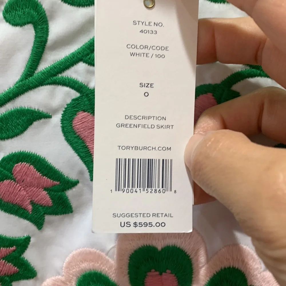 NWT Tory Burch “Greenfield skirt”